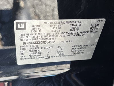 2016 Chevrolet Tahoe LTZ