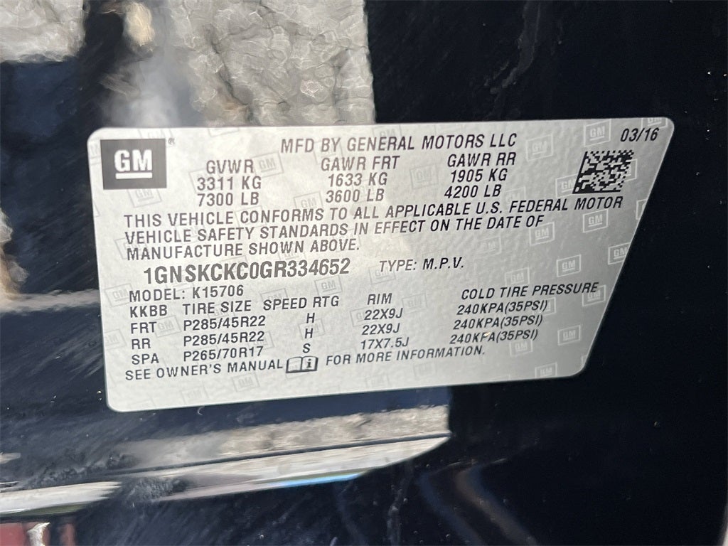 2016 Chevrolet Tahoe LTZ