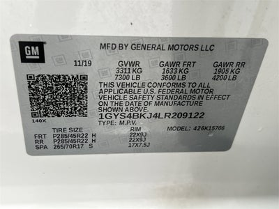 2020 Cadillac Escalade Luxury