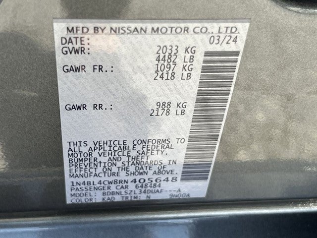 2024 Nissan Altima 2.5 SR