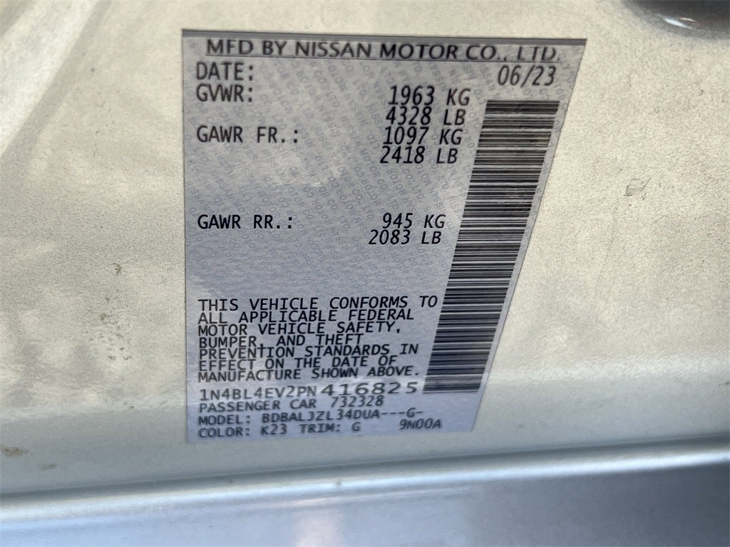 2023 Nissan Altima 2.5 SL