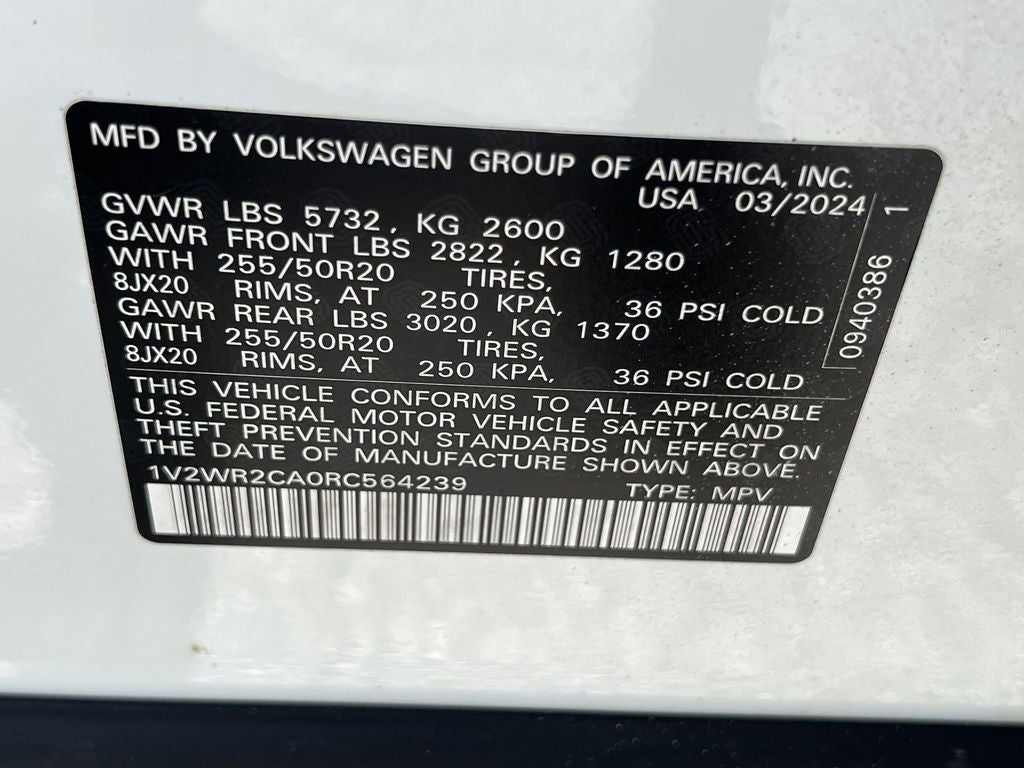 2024 Volkswagen Atlas 2.0T SE w/Technology