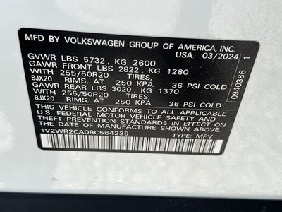 2024 Volkswagen Atlas 2.0T SE w/Technology