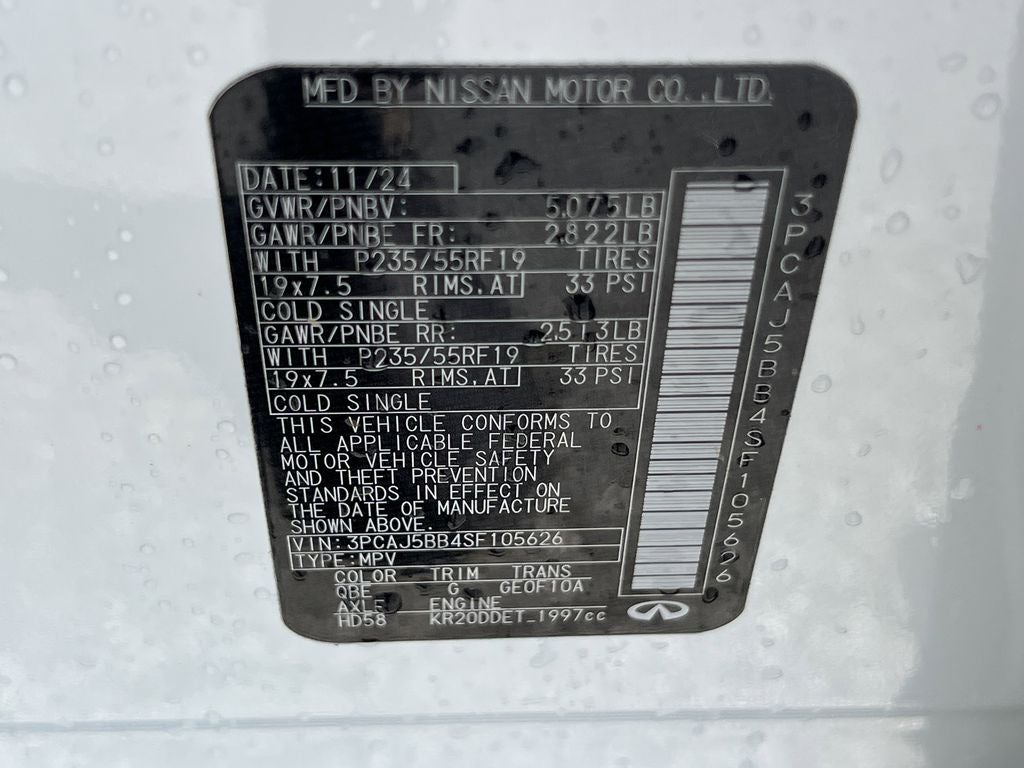 2025 INFINITI QX50 LUXE AWD