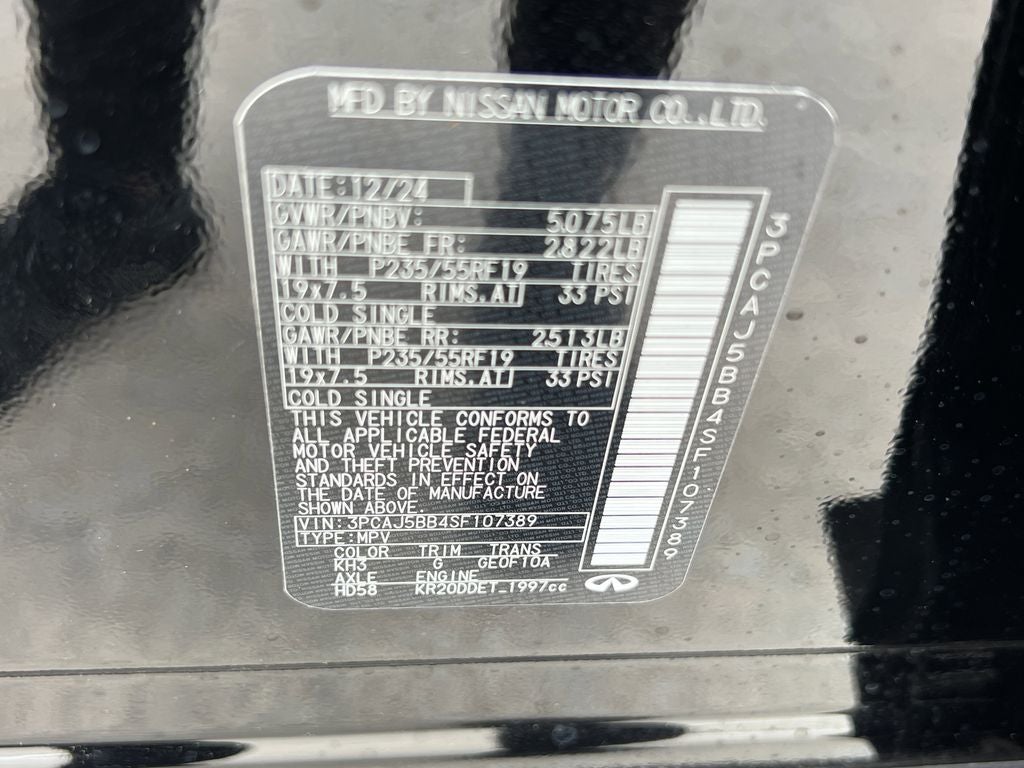 2025 INFINITI QX50 LUXE AWD