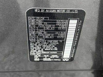 2025 INFINITI QX50 LUXE AWD