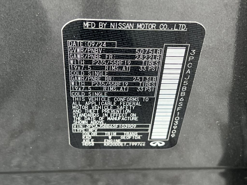 2025 INFINITI QX50 LUXE AWD