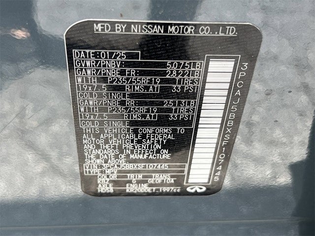 2025 INFINITI QX50 LUXE AWD