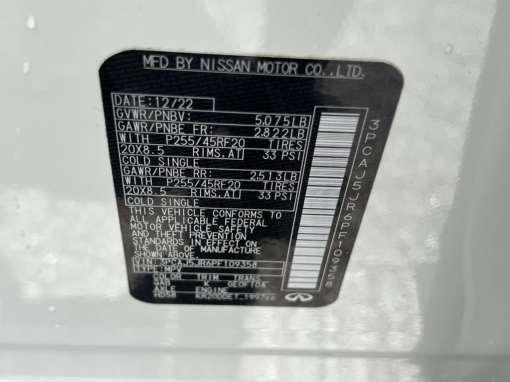 2023 INFINITI QX55 LUXE AWD