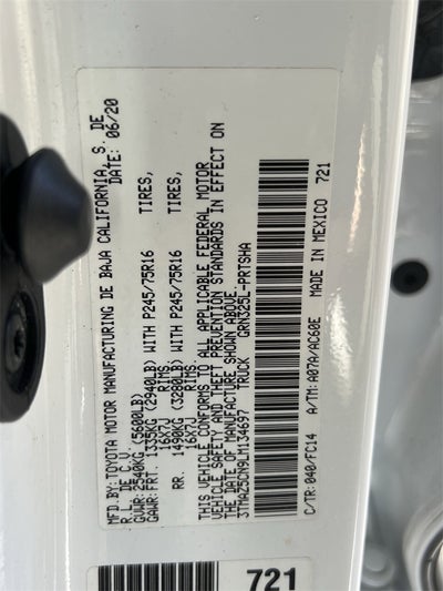 2020 Toyota Tacoma SR5 V6