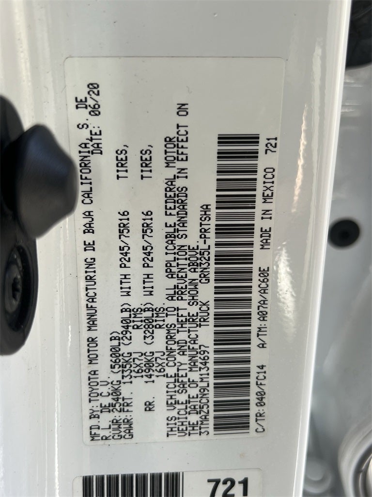 2020 Toyota Tacoma SR5 V6