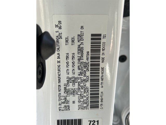 2020 Toyota Tacoma SR5 V6