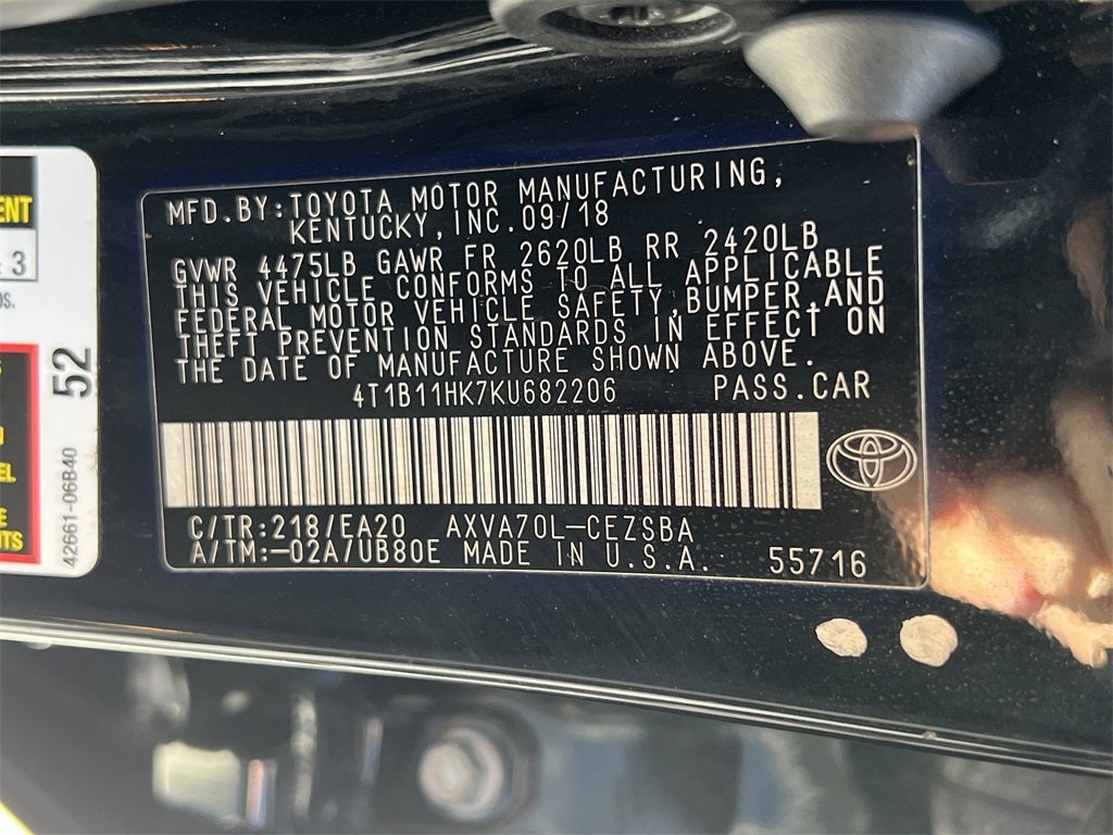 2019 Toyota Camry SE