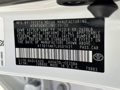 2020 Toyota Camry SE