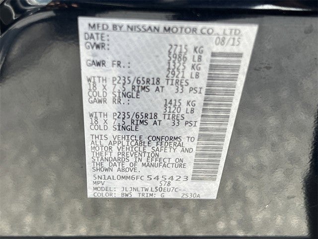 2015 INFINITI QX60 Base