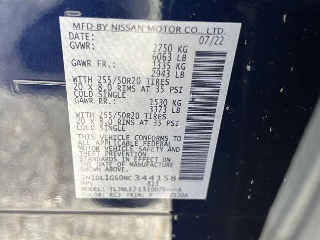 2022 INFINITI QX60 SENSORY AWD