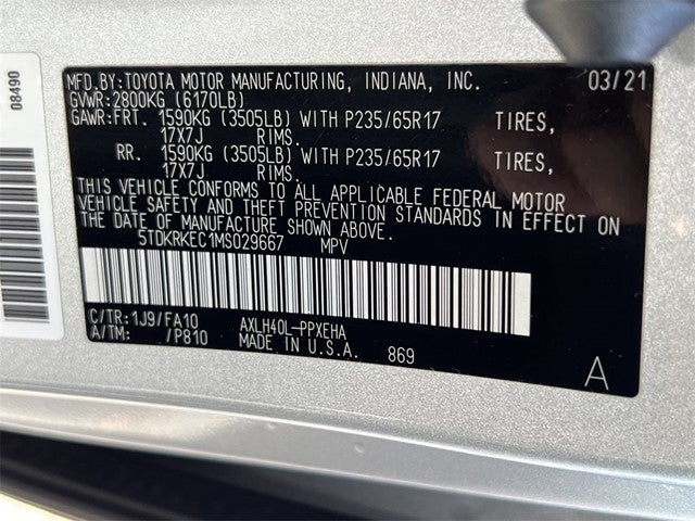 2021 Toyota Sienna LE 8 Passenger