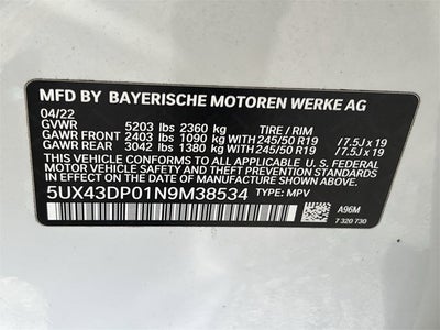 2022 BMW X3 sDrive30i