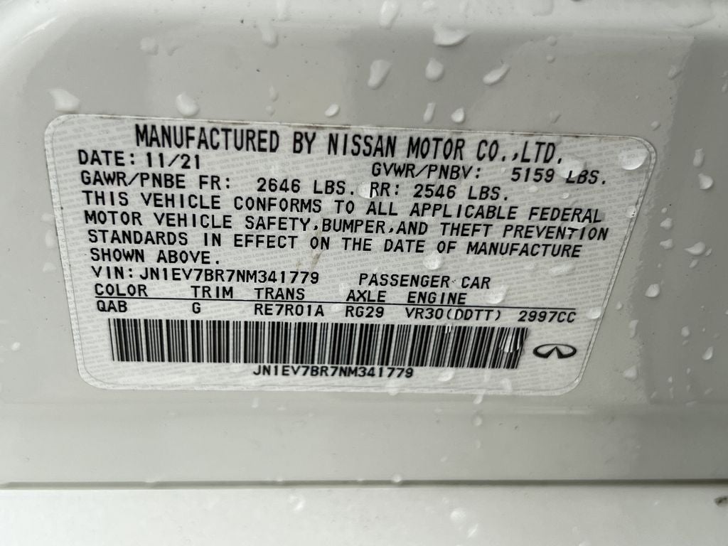 2022 INFINITI Q50 LUXE AWD