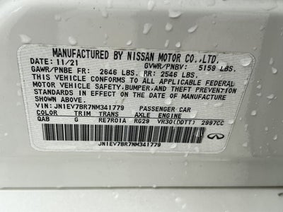 2022 INFINITI Q50 LUXE AWD