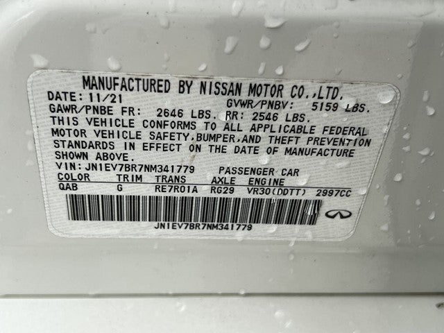 2022 INFINITI Q50 LUXE AWD