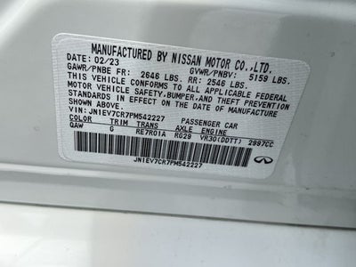 2023 INFINITI Q50 SENSORY AWD