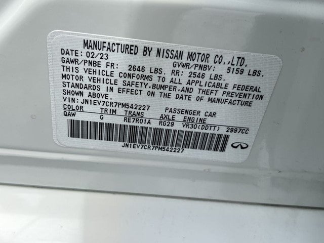 2023 INFINITI Q50 SENSORY AWD