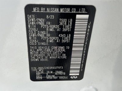 2024 INFINITI QX80 LUXE 4WD