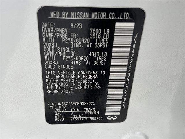 2024 INFINITI QX80 LUXE 4WD