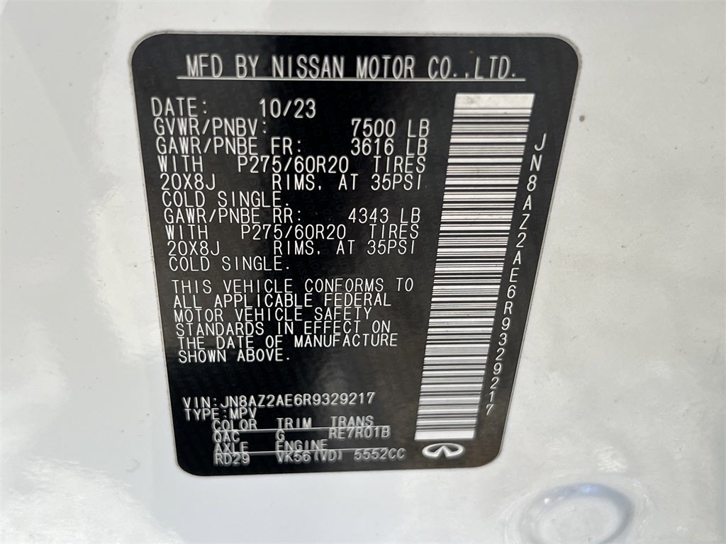 2024 INFINITI QX80 LUXE 4WD