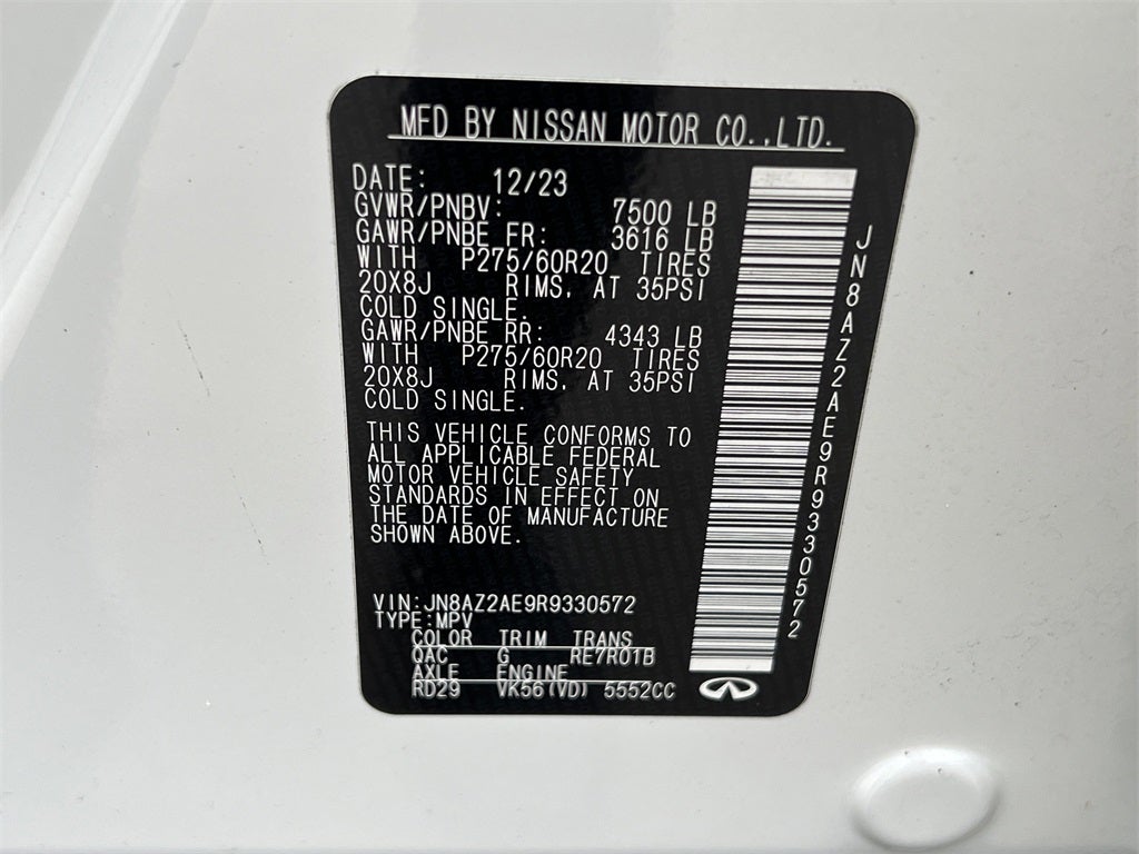 2024 INFINITI QX80 LUXE 4WD