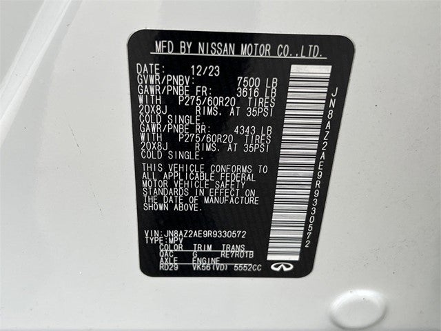 2024 INFINITI QX80 LUXE 4WD