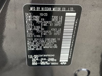 2024 INFINITI QX80 LUXE RWD