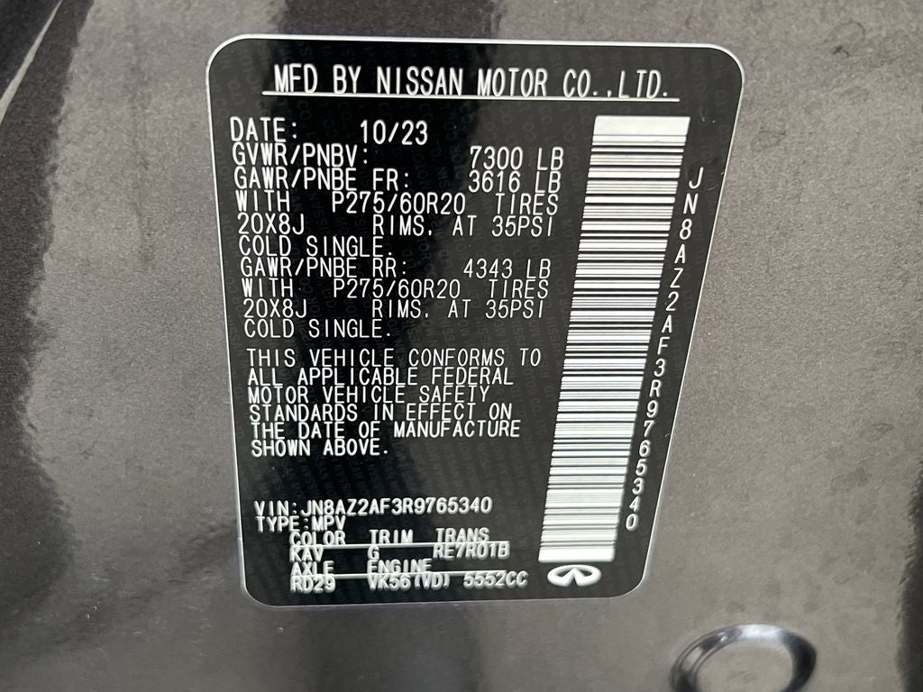 2024 INFINITI QX80 LUXE RWD