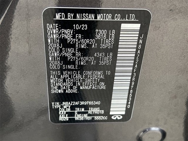 2024 INFINITI QX80 LUXE RWD