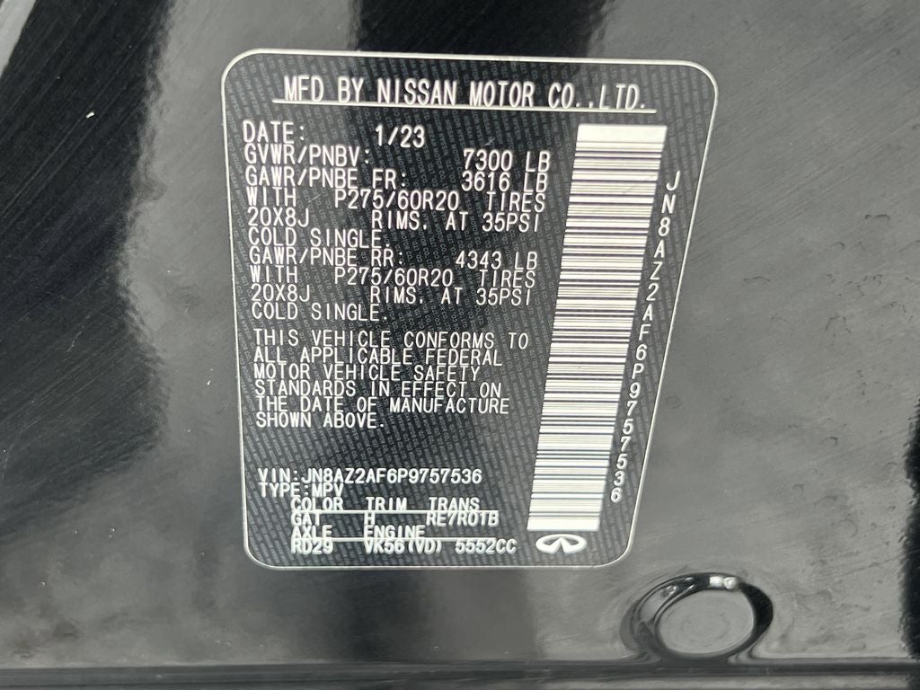 2023 INFINITI QX80 LUXE RWD