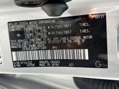2021 Toyota 4Runner TRD Off-Road Premium