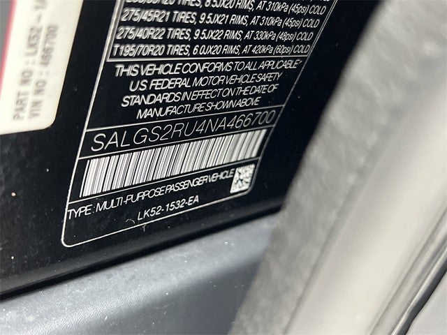 2022 Land Rover Range Rover Westminster