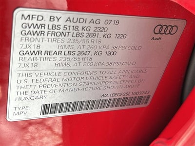 2020 Audi Q3 Premium Plus quattro