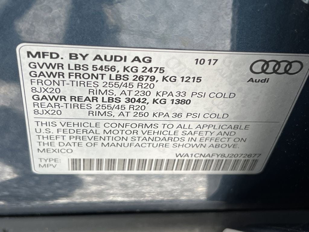 2018 Audi Q5 2.0T Prestige quattro