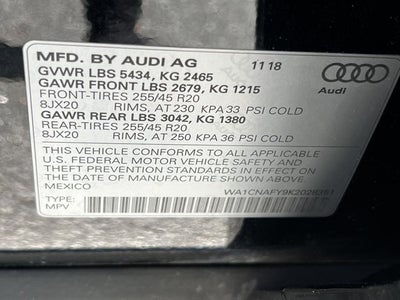 2019 Audi Q5 2.0T Prestige quattro