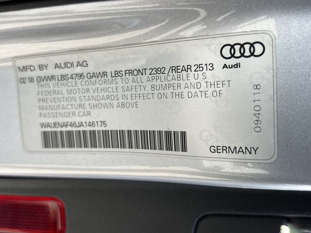 2018 Audi A4 2.0T Premium Plus quattro