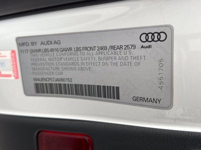 2018 Audi A5 2.0T Premium Plus quattro