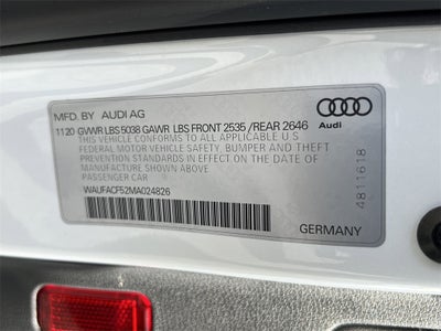 2021 Audi A5 Sportback 45 S line Premium Plus quattro