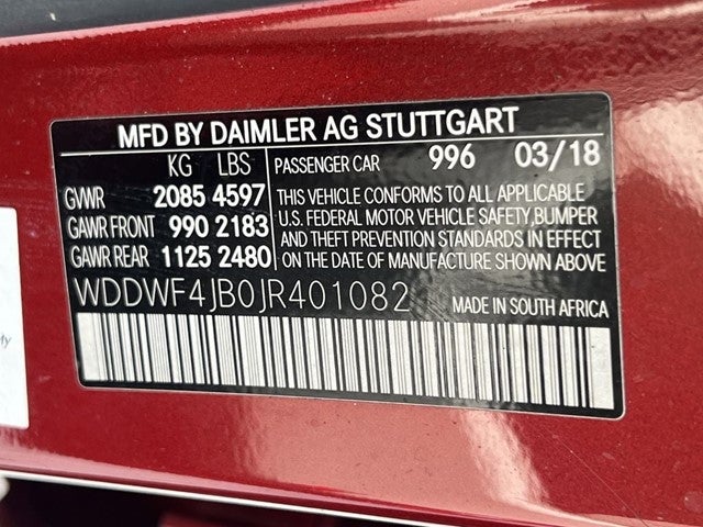 2018 Mercedes-Benz C-Class C 300