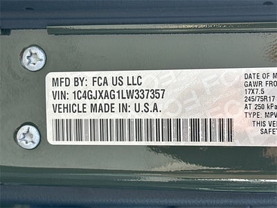 2020 Jeep Wrangler Sport