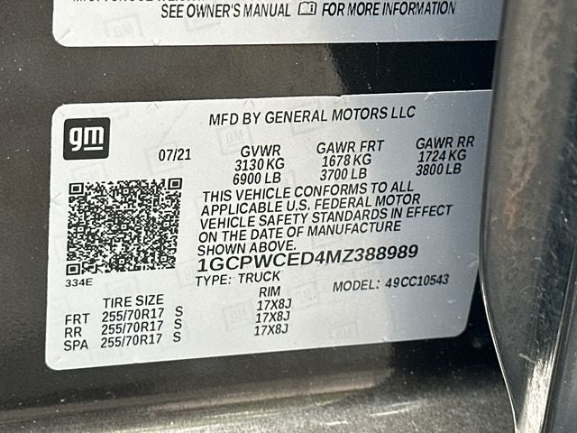 2021 Chevrolet Silverado 1500 LT