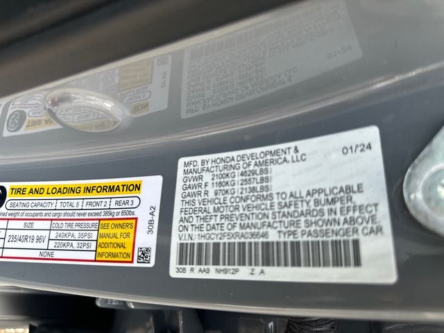2024 Honda Accord Hybrid Sport
