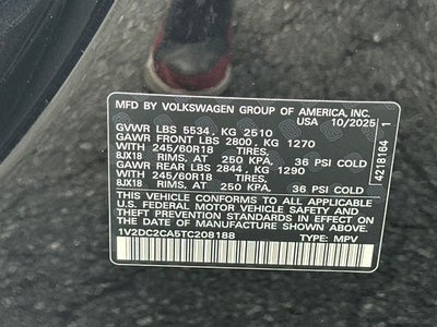 2026 Volkswagen Atlas Cross Sport 2.0T SE