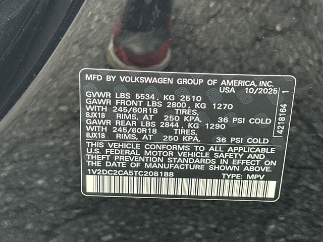 2026 Volkswagen Atlas Cross Sport 2.0T SE